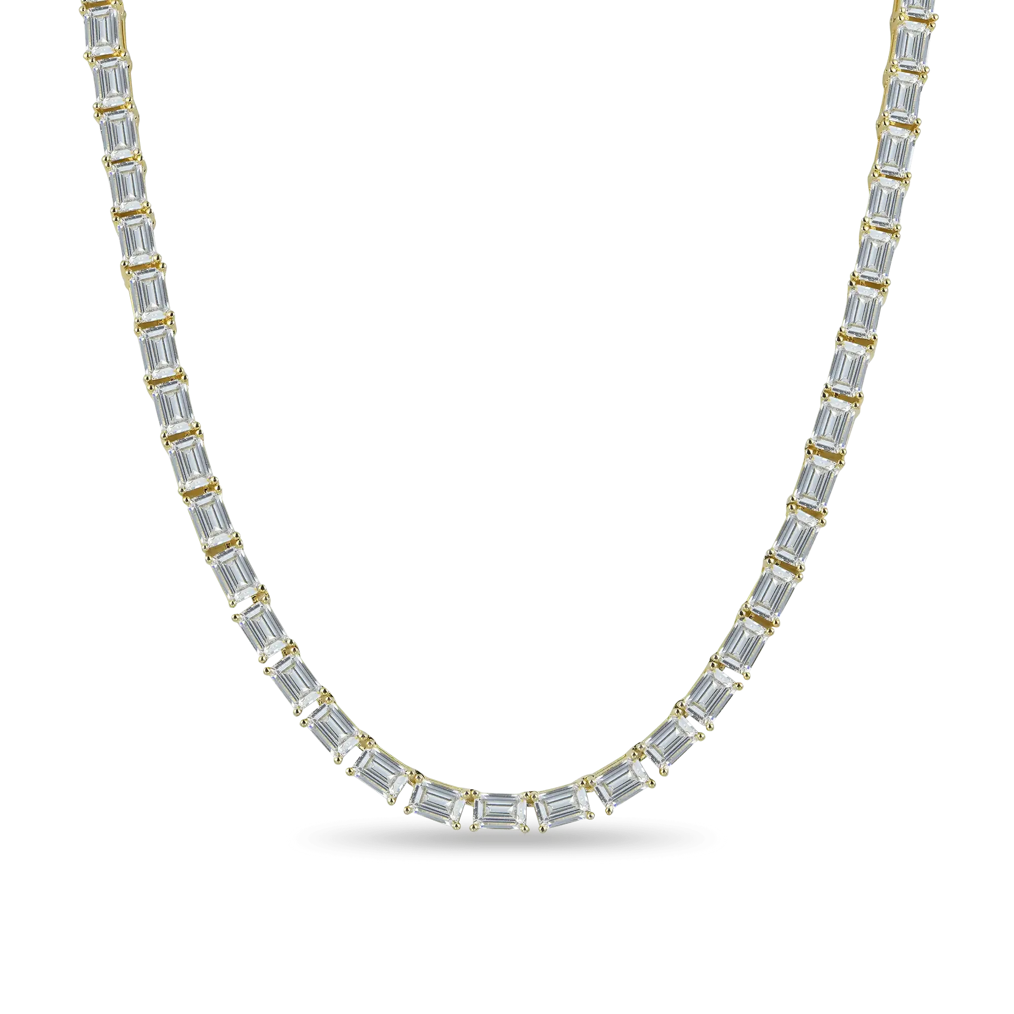 Emerald Cut Tennis Chain - 4mm