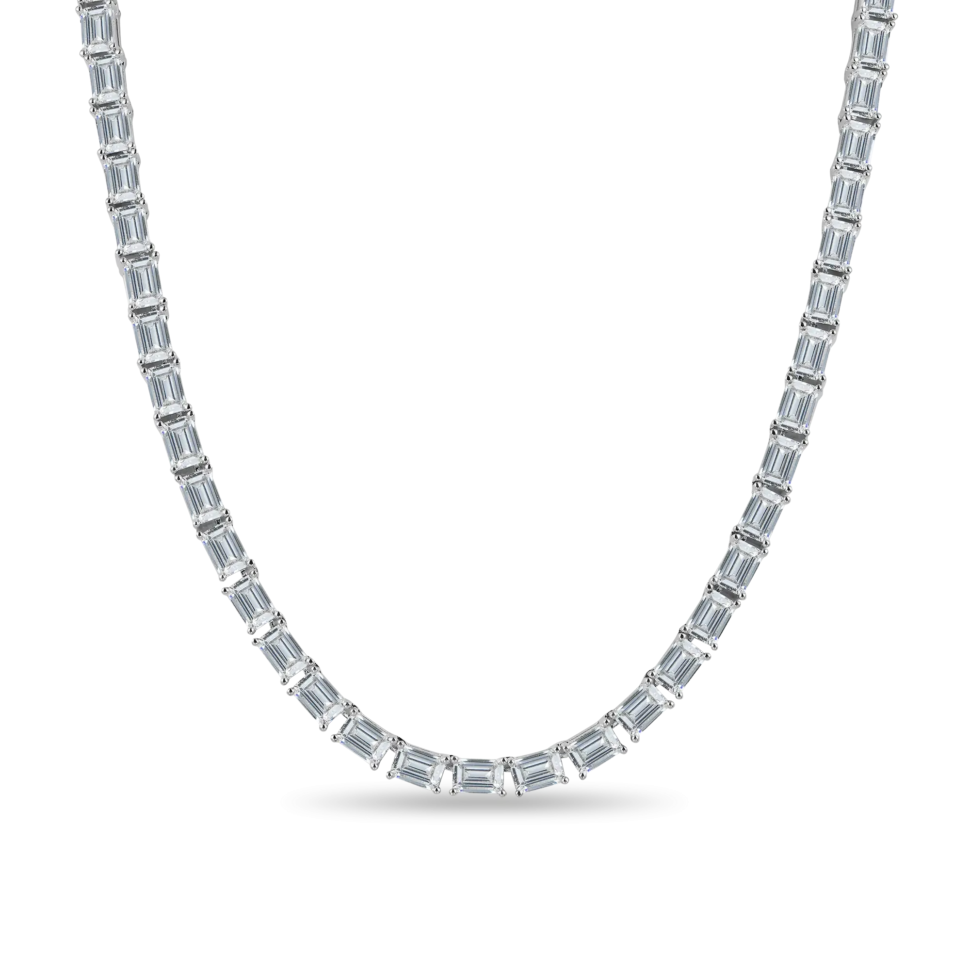 Emerald Cut Tennis Chain - 4mm