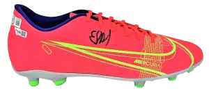 Erling Haaland Dortmund Signed Orange Nike Mercurial Game Model Soccer Cleat BAS