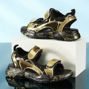 Fashion Kids Colorful Sandals 2022 Summer Boys Beach Shoes Outdoor Non-Slip Children Breathable Shoes Comfortable Girl Sandal