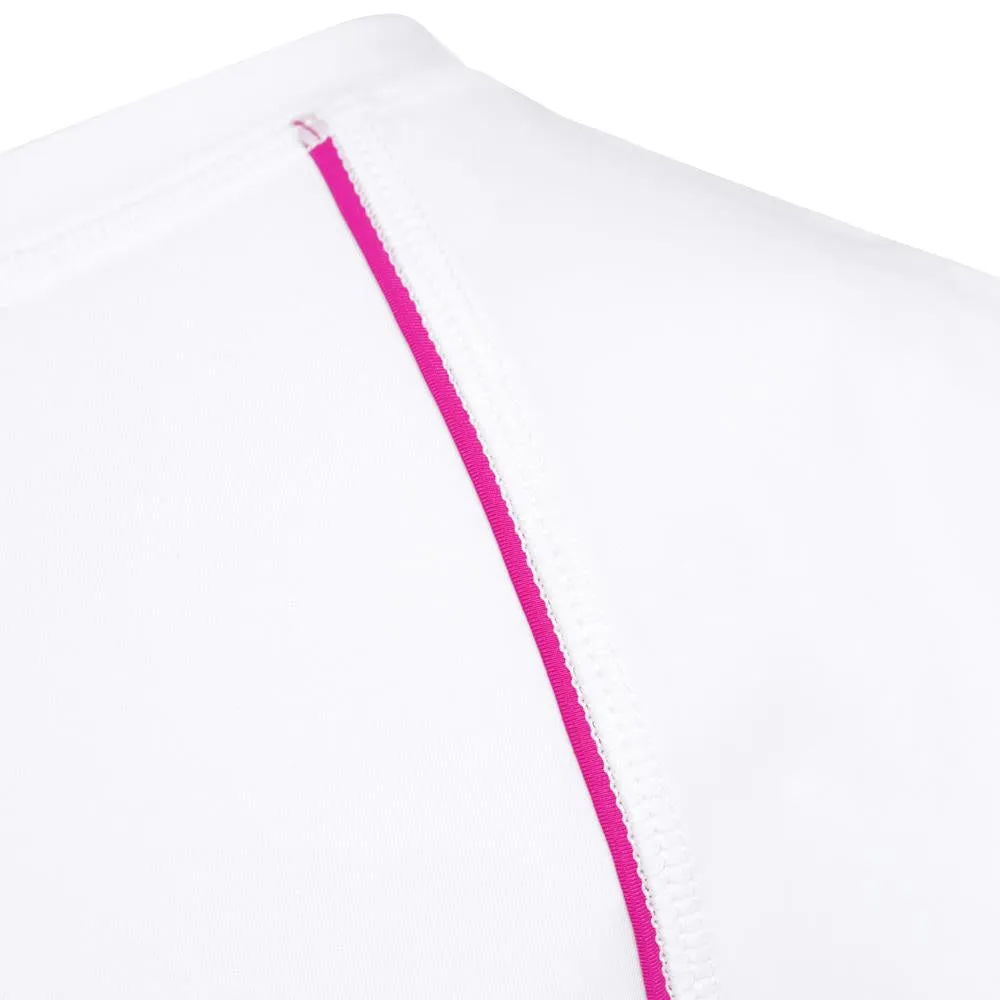 Fila Girls Core Short Sleeve - White/Pink Glow