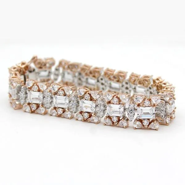 Fine Emerald Cut Tennis Bracelet