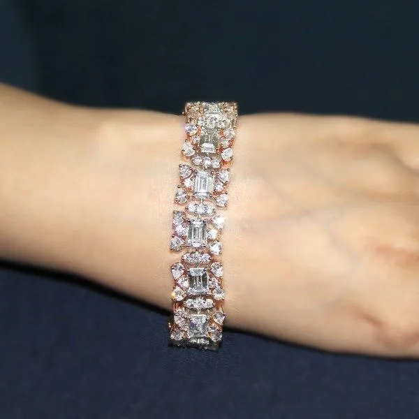 Fine Emerald Cut Tennis Bracelet