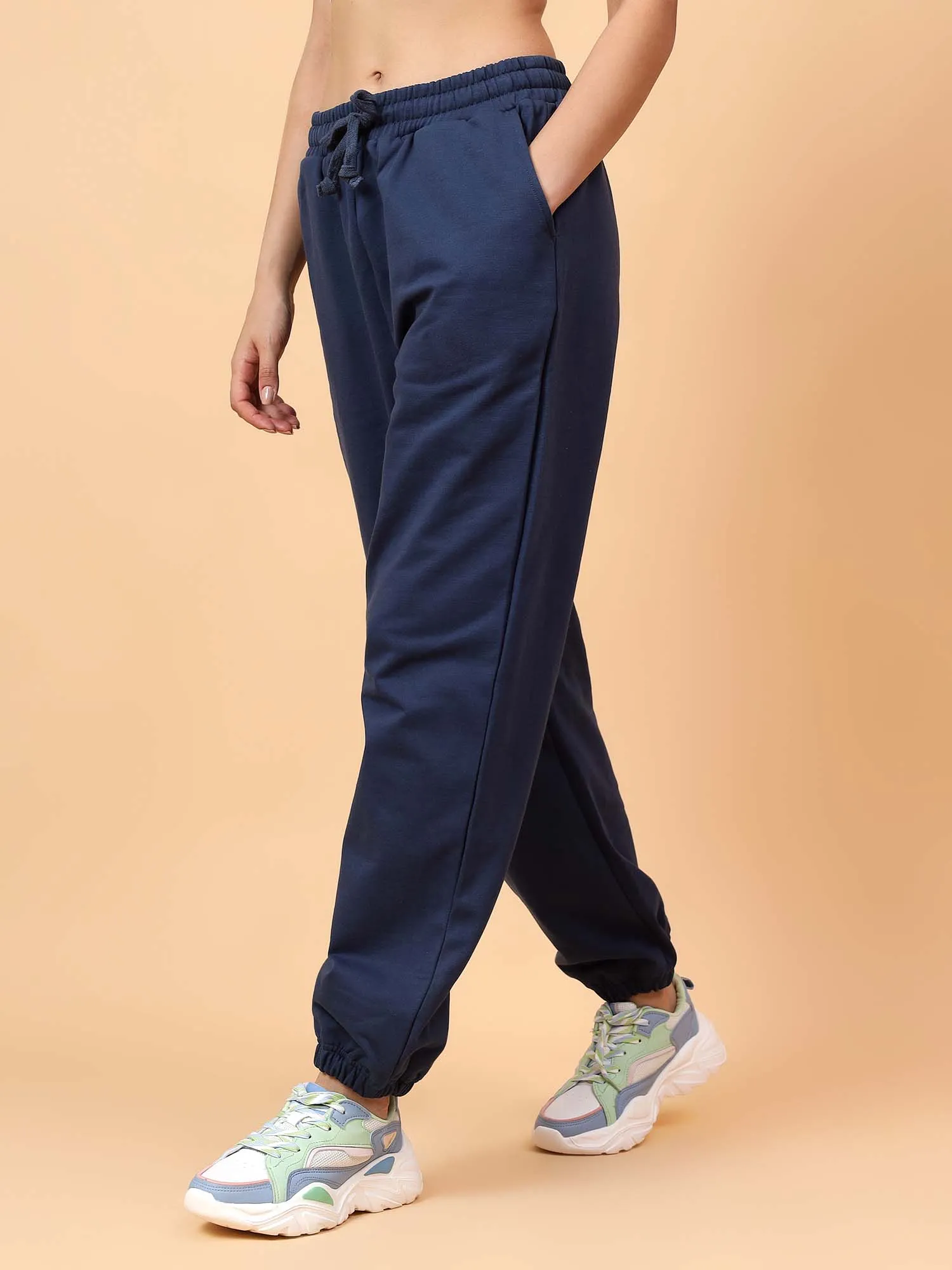 Fitkin Women Blue CloudFit Fleece Jogger