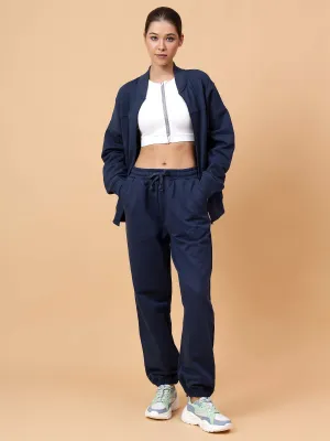 Fitkin Women Blue CloudFit Fleece Jogger
