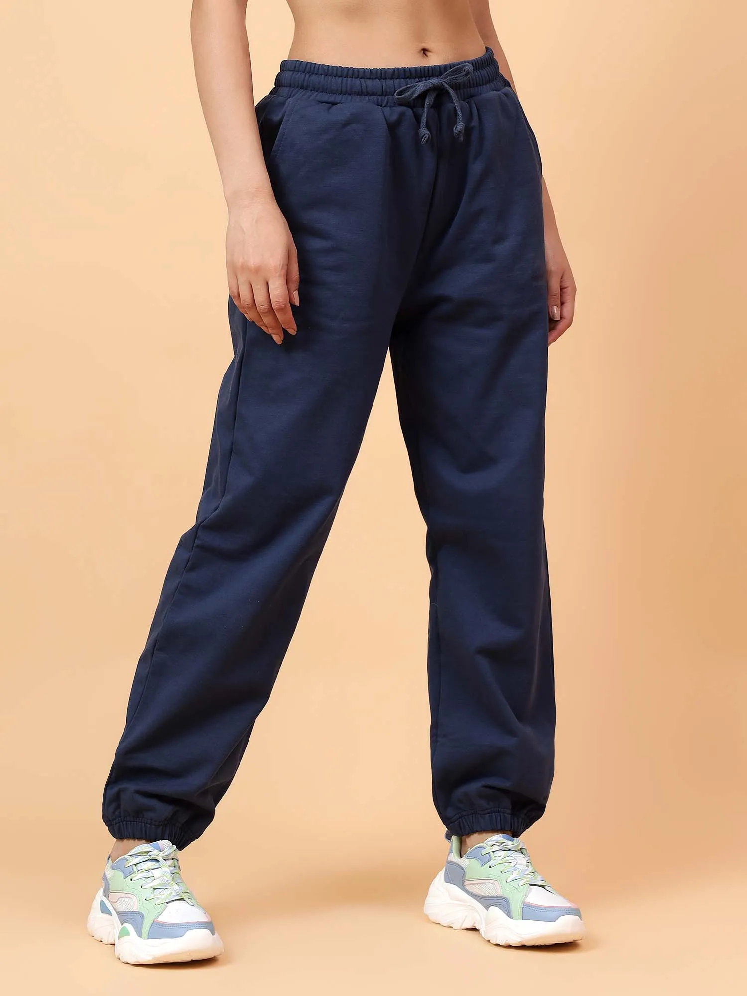 Fitkin Women Blue CloudFit Fleece Jogger