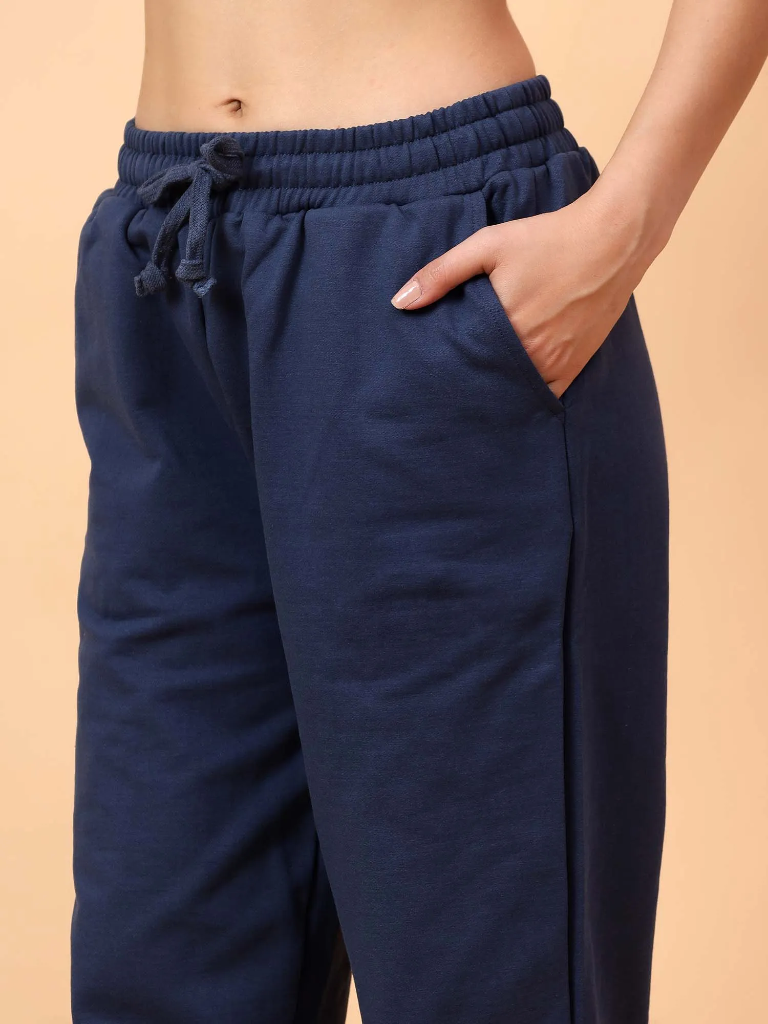 Fitkin Women Blue CloudFit Fleece Jogger