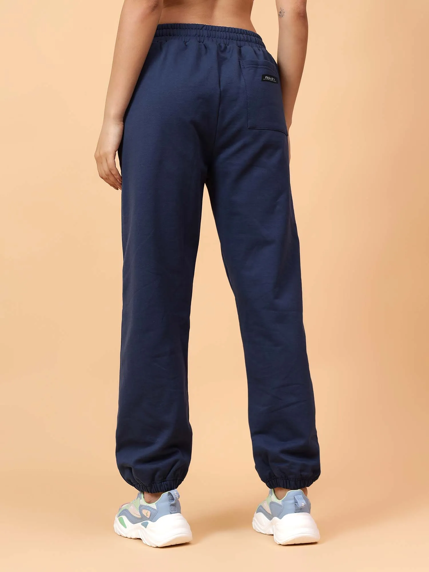 Fitkin Women Blue CloudFit Fleece Jogger