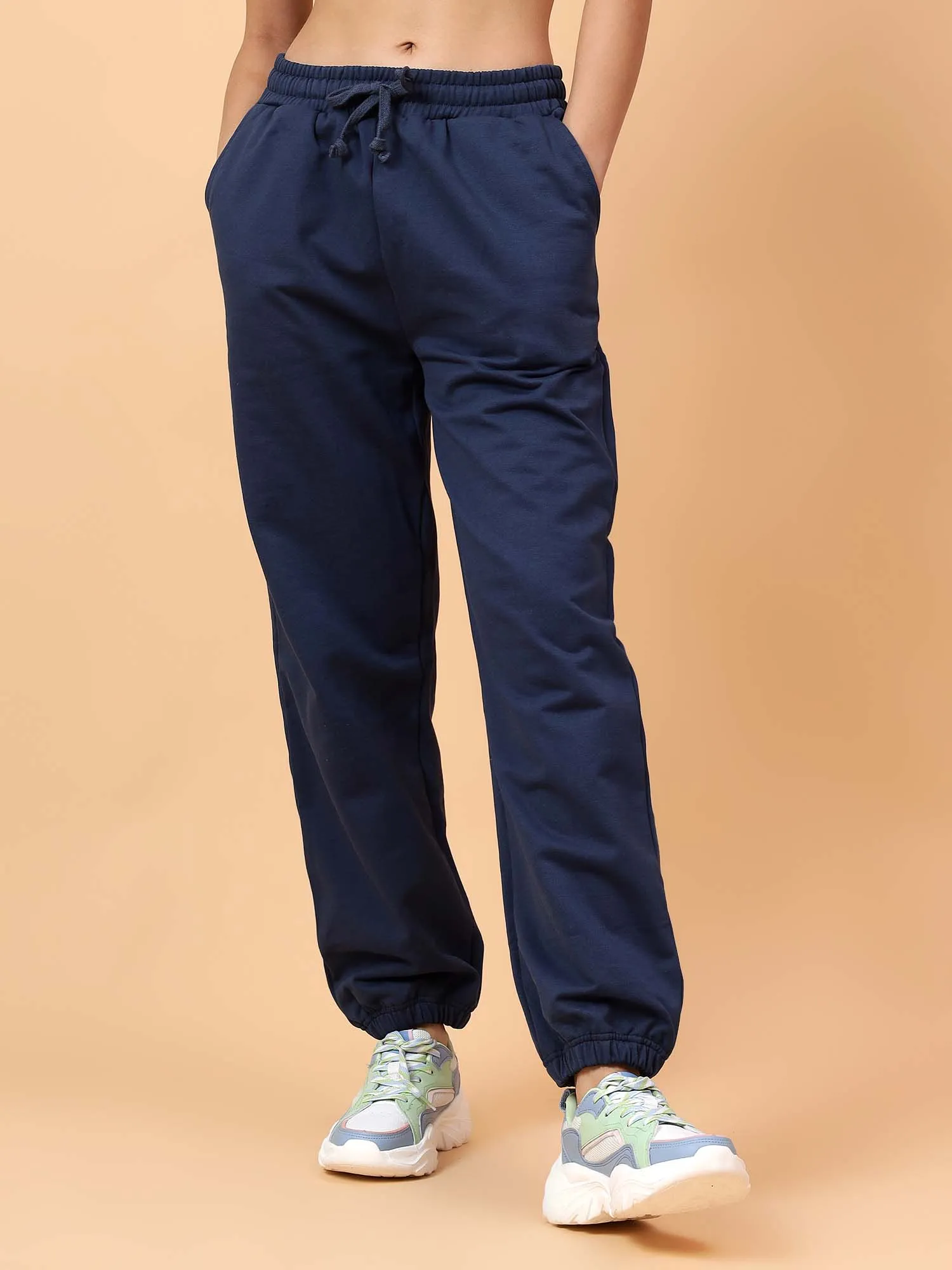 Fitkin Women Blue CloudFit Fleece Jogger