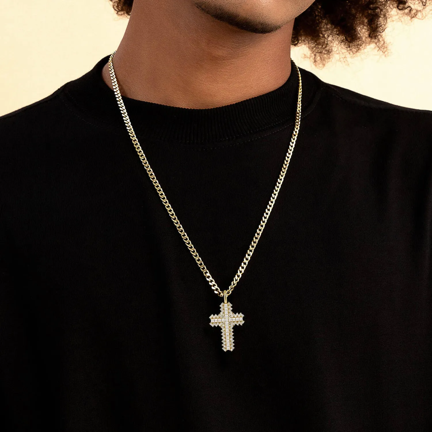 Flooded Cross Pendant