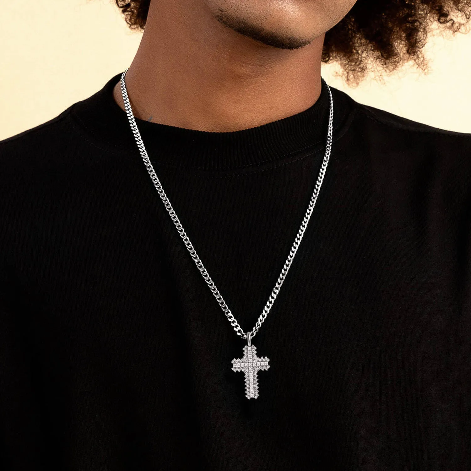 Flooded Cross Pendant