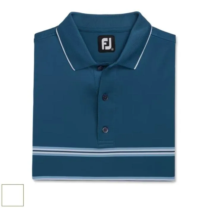 FootJoy Double Band Lisle Knit Collar-Previous Season Style M White (29599)