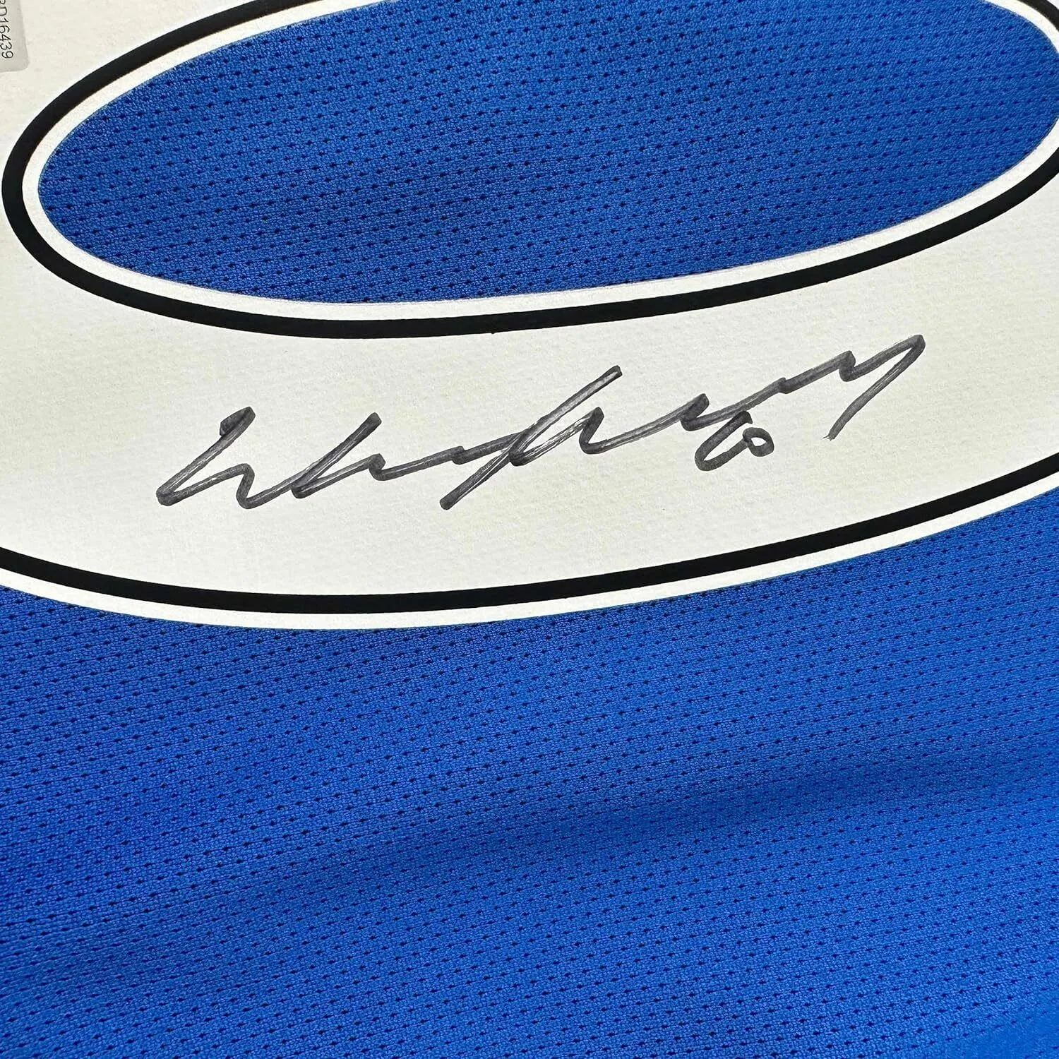 Framed Autographed/Signed Wayne Rooney 33x42 United Blue Soccer Jersey BAS COA