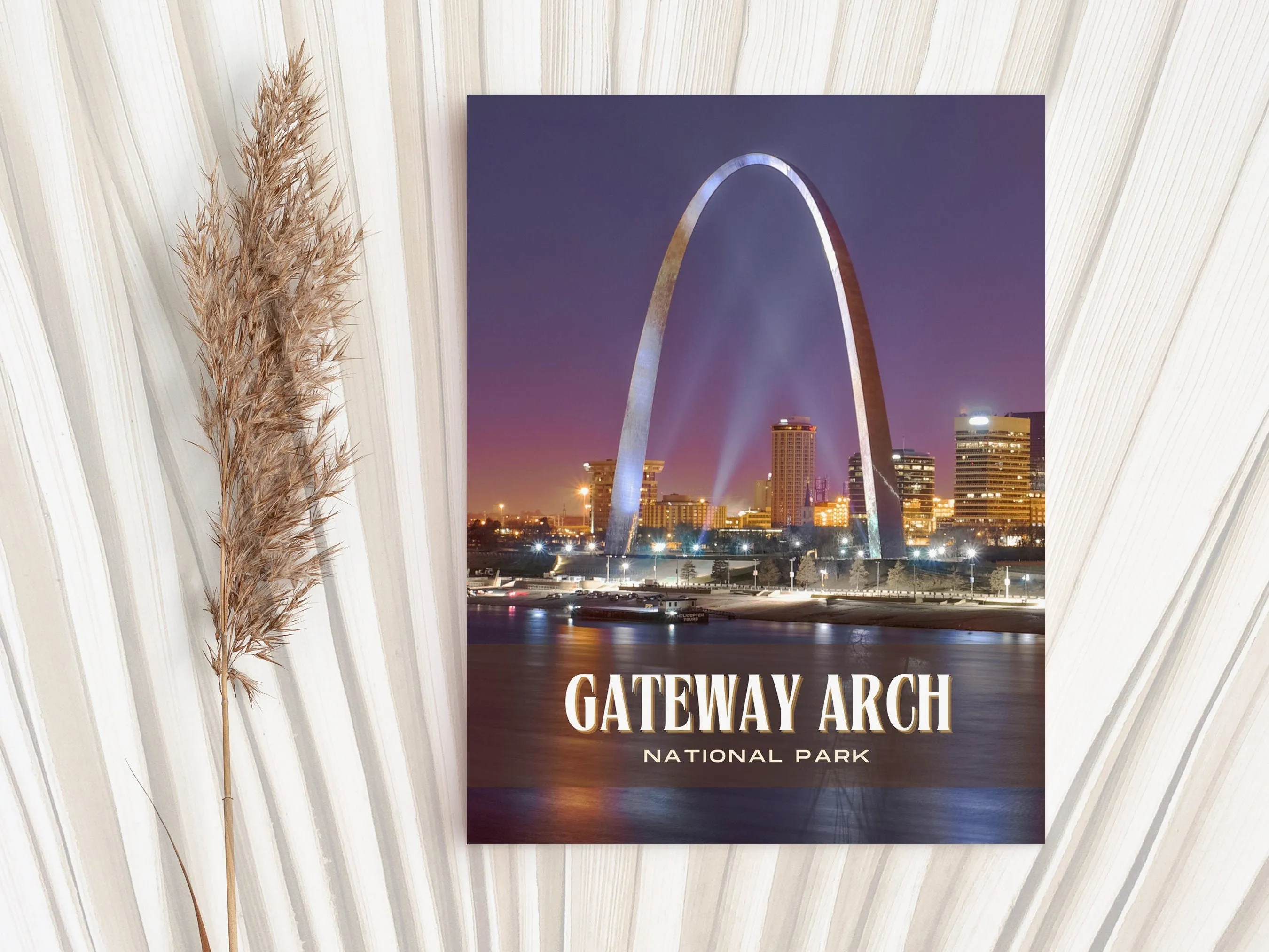 Gateway Arch National Park Retro Wall Art, Missouri, USA