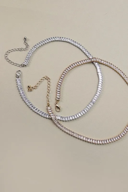 Genie Baguette Stone Necklace (2 Colors!)