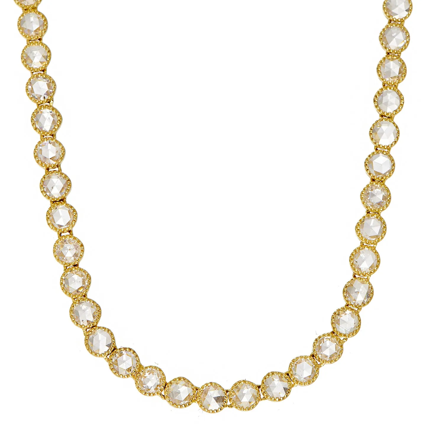 Grace White Diamond Tennis Necklace