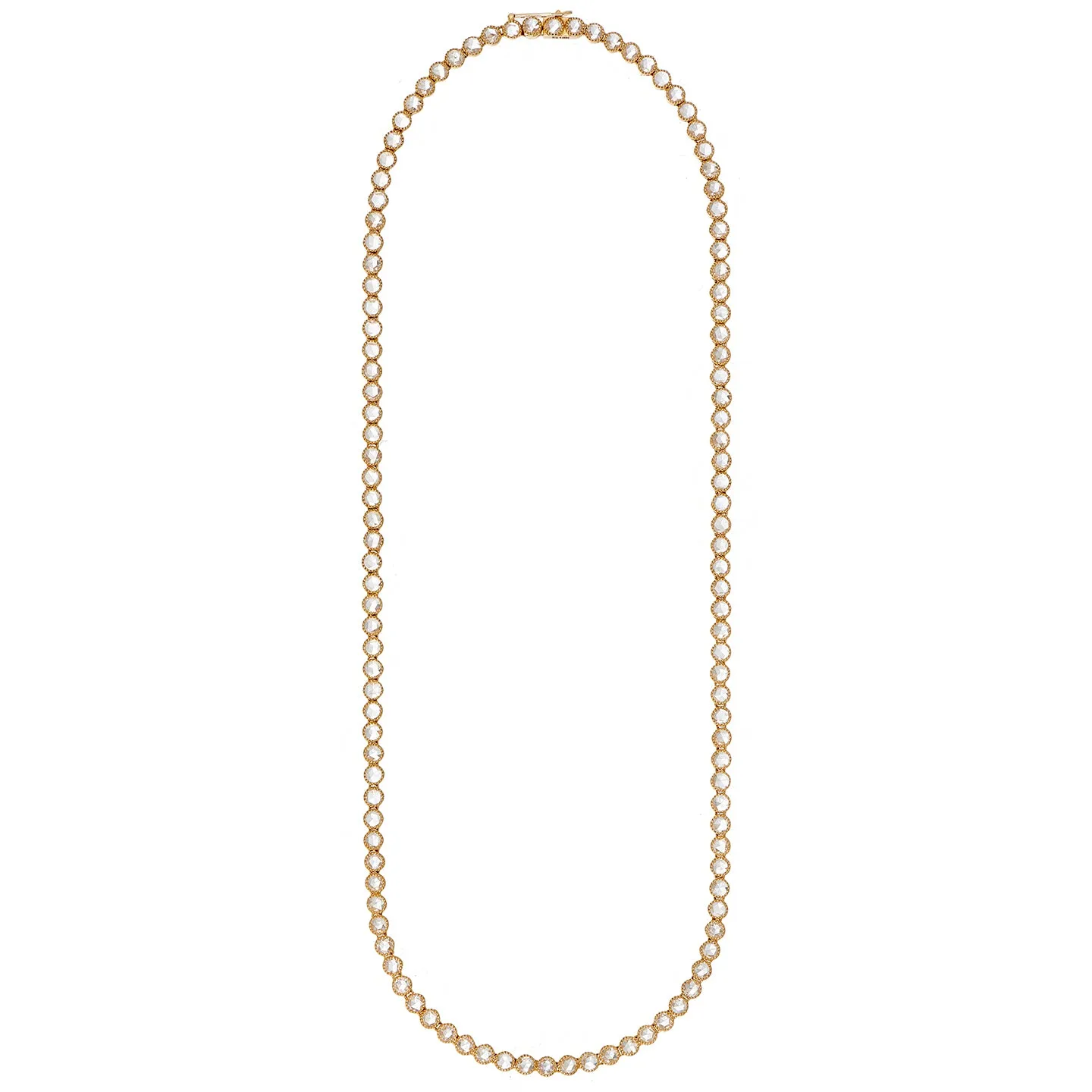 Grace White Diamond Tennis Necklace