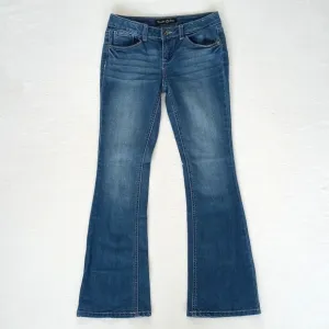Great Flare Leg Boot Cut Low Rise Jeans Vanilla Star Size 12 (Juniors)