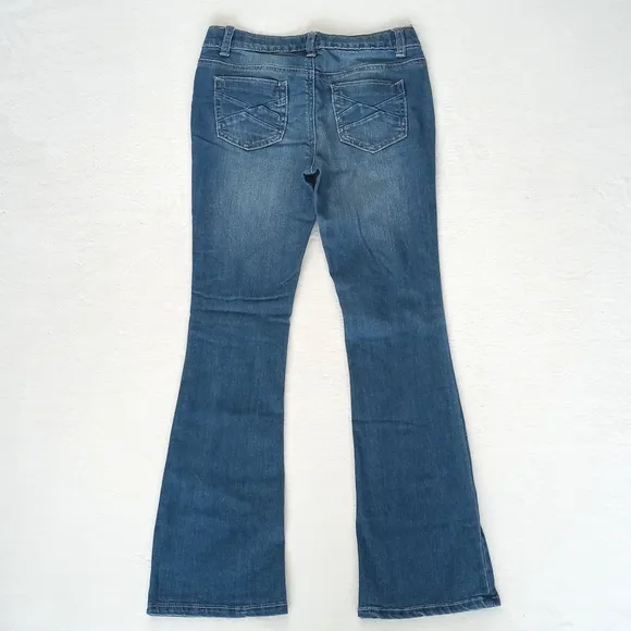 Great Flare Leg Boot Cut Low Rise Jeans Vanilla Star Size 12 (Juniors)