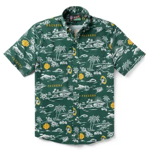 GREEN BAY PACKERS THROWBACK PERFORMANCE BUTTON FRONT