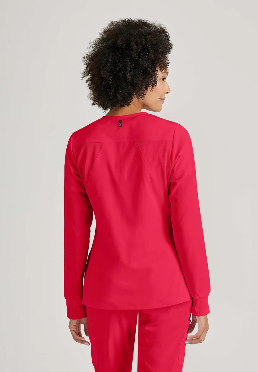 Greys Anatomy Stretch GRSW873 Gianna Warmup Scarlet Red