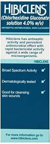 Hibiclens Antimicrobial and Antiseptic Skin Cleanser Liquid - 16 oz (Pack of 2)