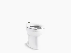 HIGHCLIFF ULTRA FLOOR MOUNTED TOP SPUD ANTIMICROBIAL FLUSHOMETER BOWL ADA
