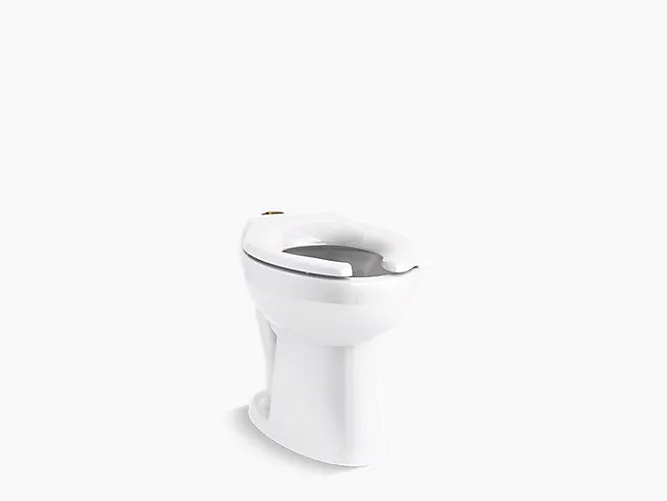 HIGHCLIFF ULTRA FLOOR MOUNTED TOP SPUD ANTIMICROBIAL FLUSHOMETER BOWL ADA