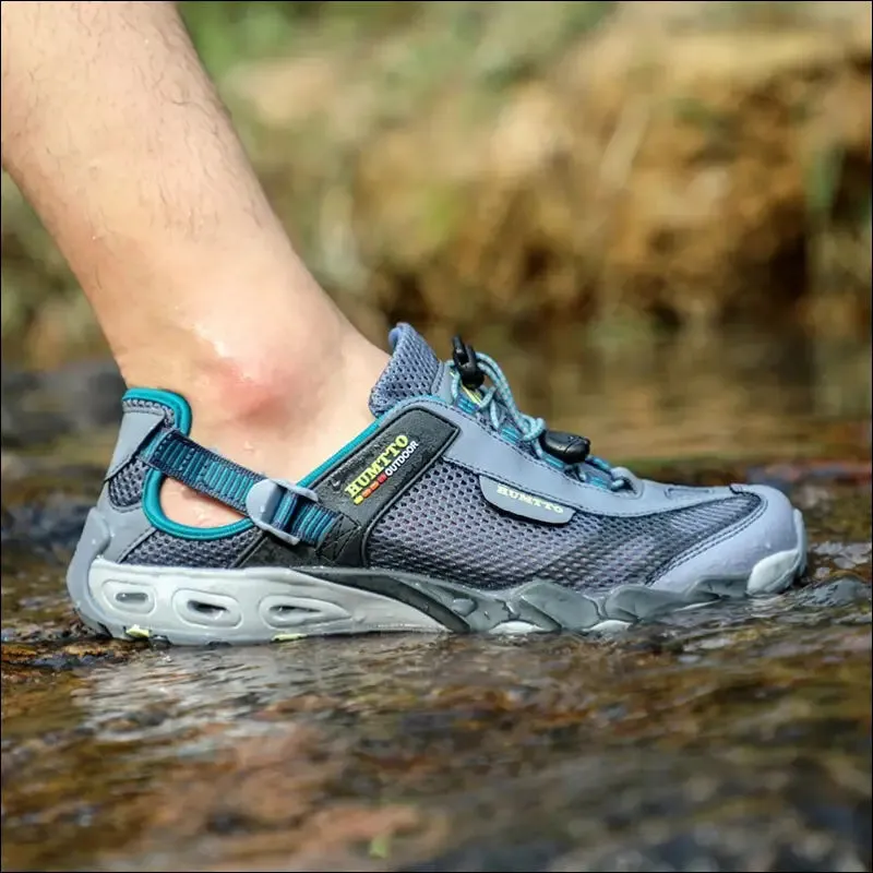 Humtto mens upstream shoes outdoor trekking wading aqua shoes breathable mesh quick drying