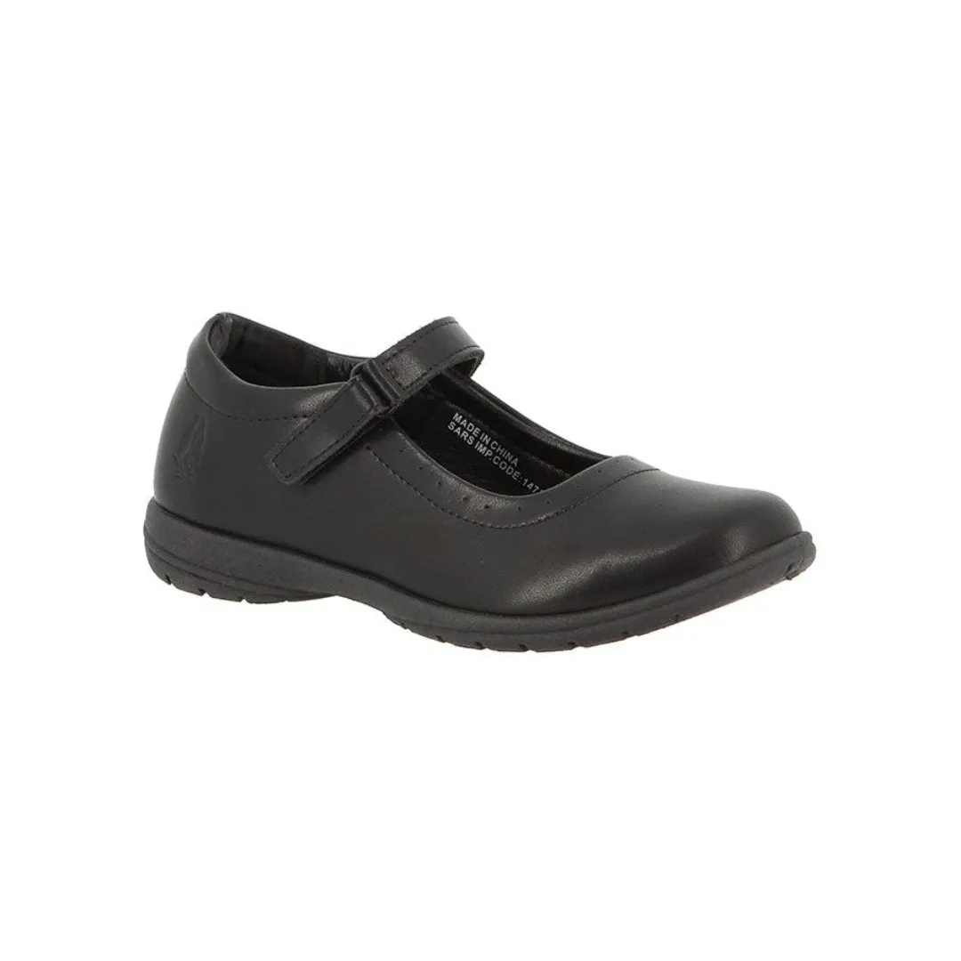 Hush Puppies: Little Kids Scarlett Black School Shoes