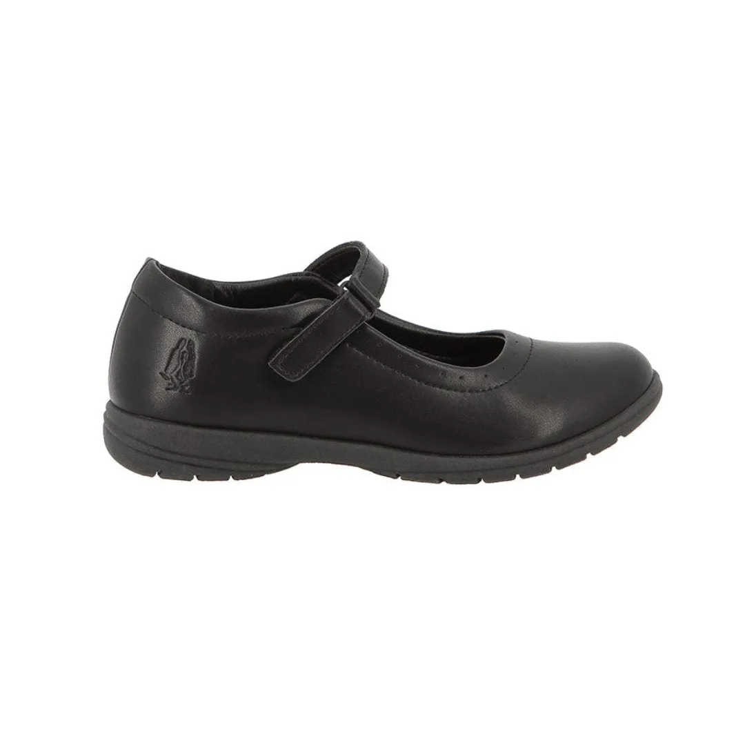 Hush Puppies: Little Kids Scarlett Black School Shoes