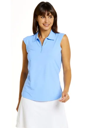 IBKUL Solid Sleeveless Polo