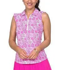 IBKUL Solid Sleeveless Polo