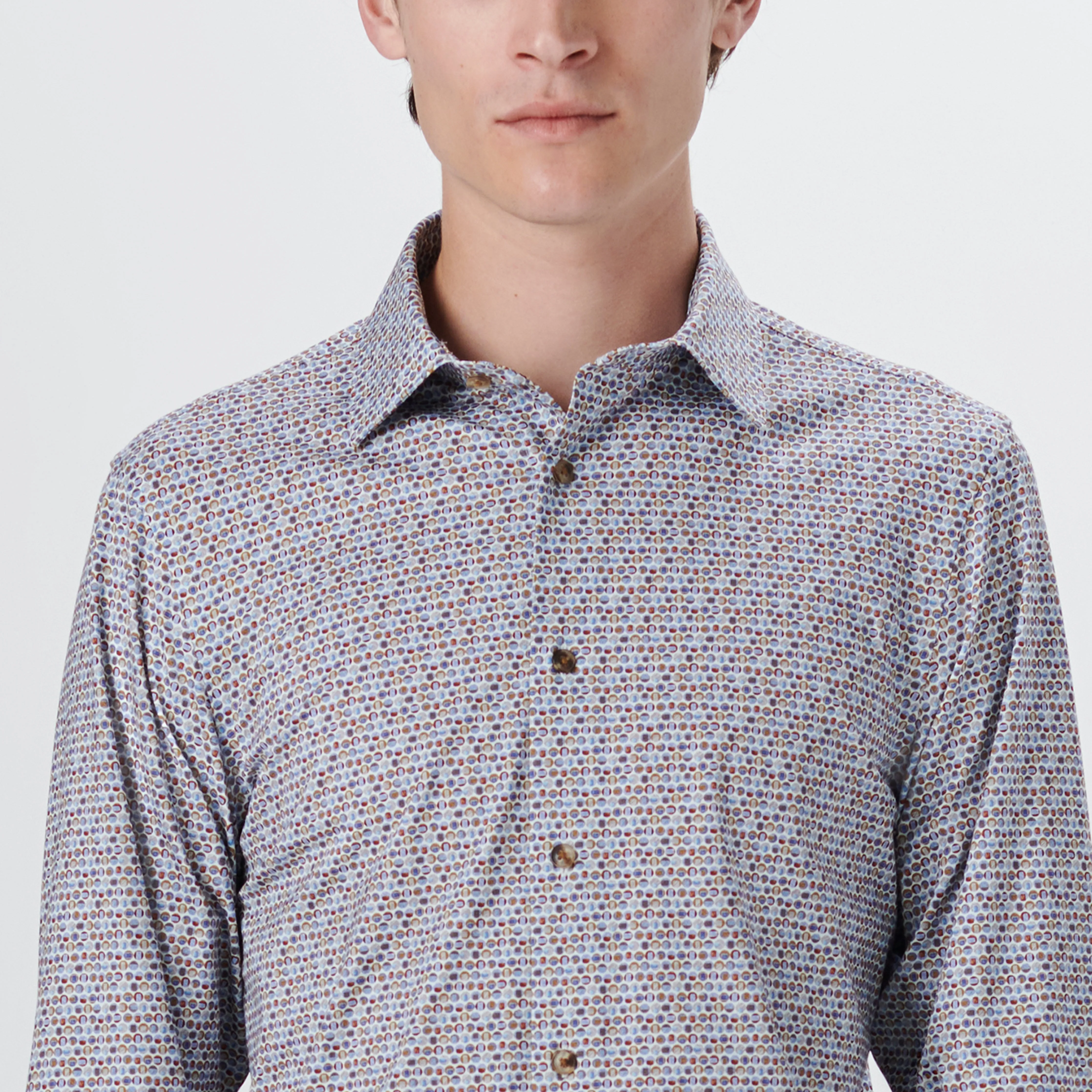JAMES Geometric Print OoohCotton Shirt