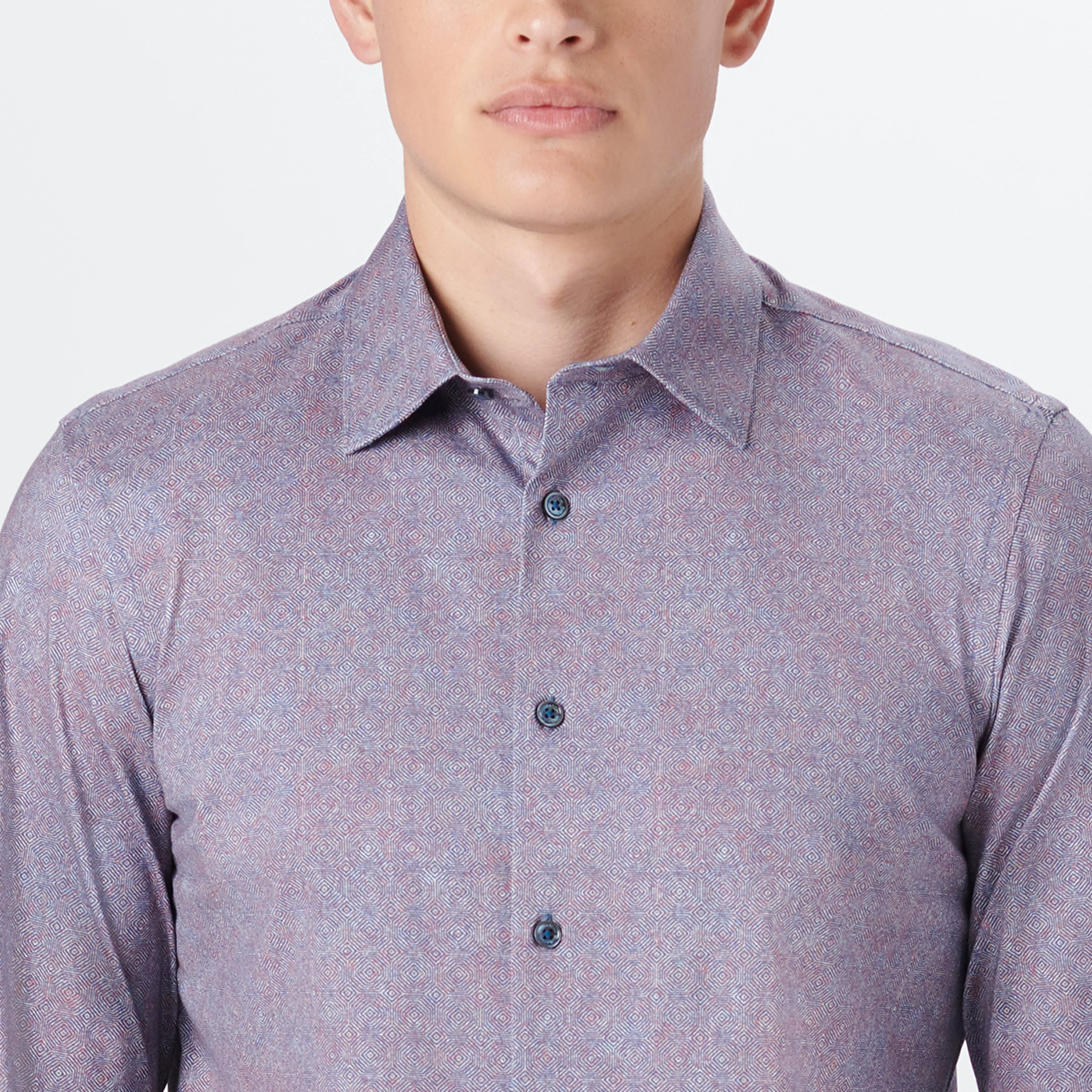 JAMES Geometric Print OoohCotton Shirt