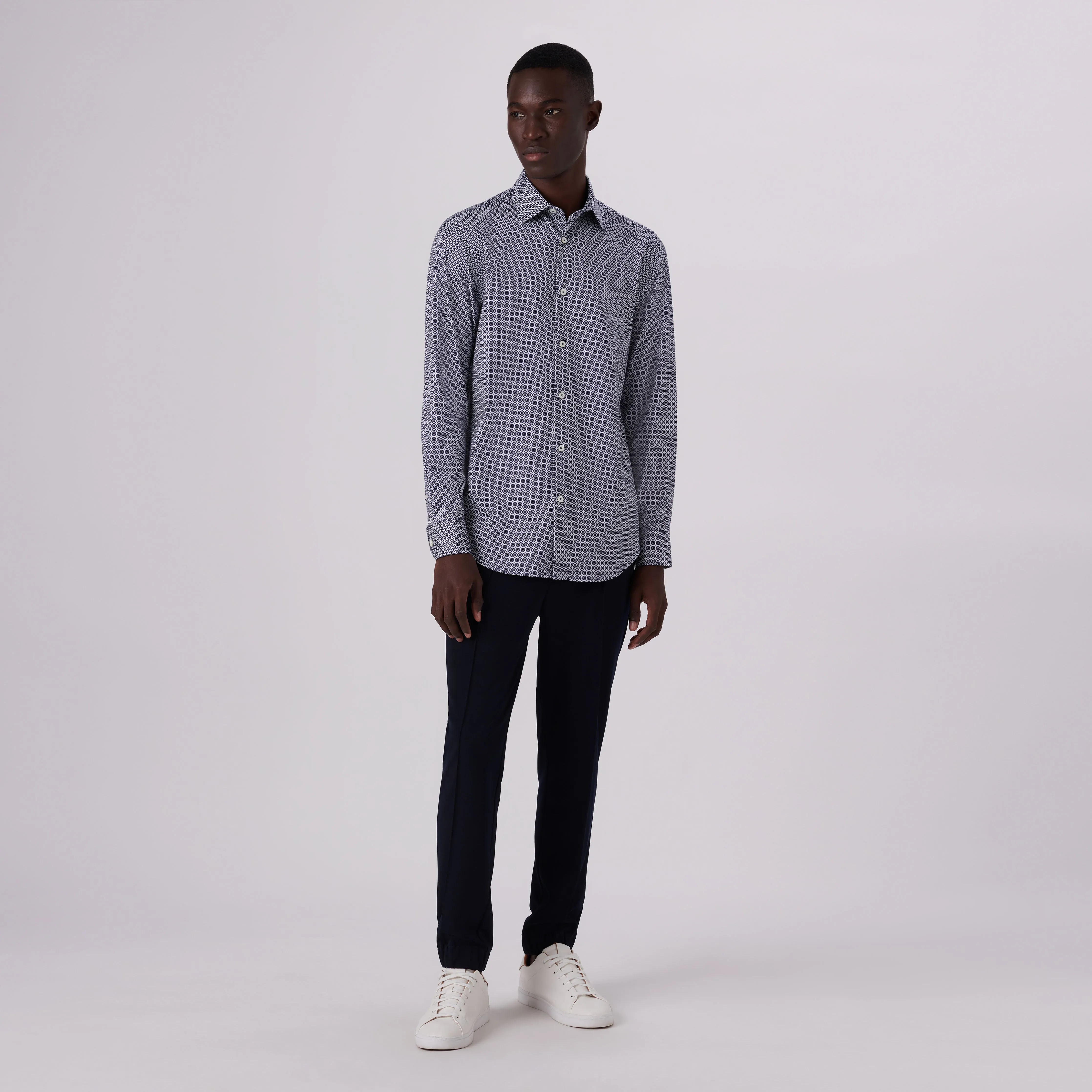 James Geometric Print OoohCotton Shirt