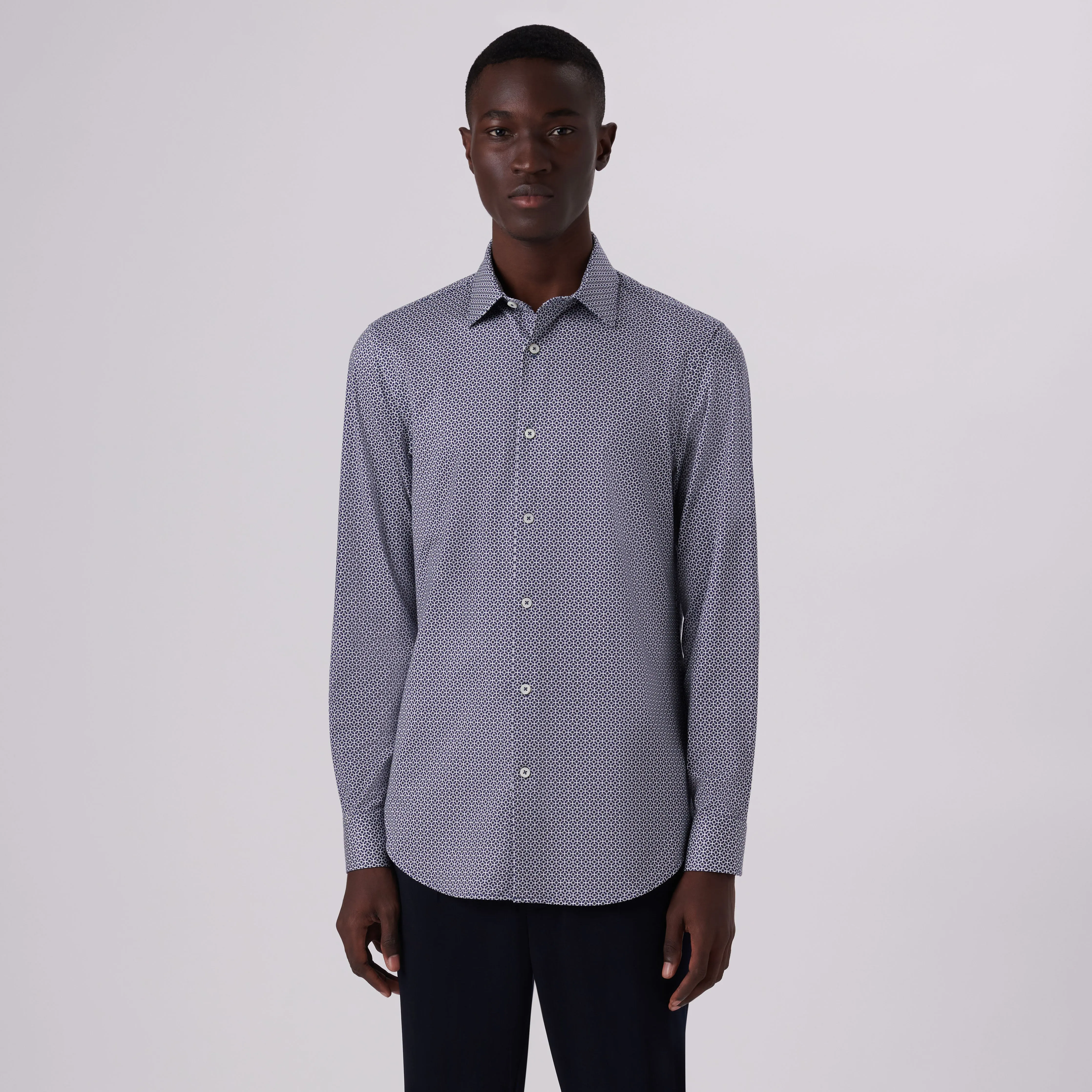 James Geometric Print OoohCotton Shirt