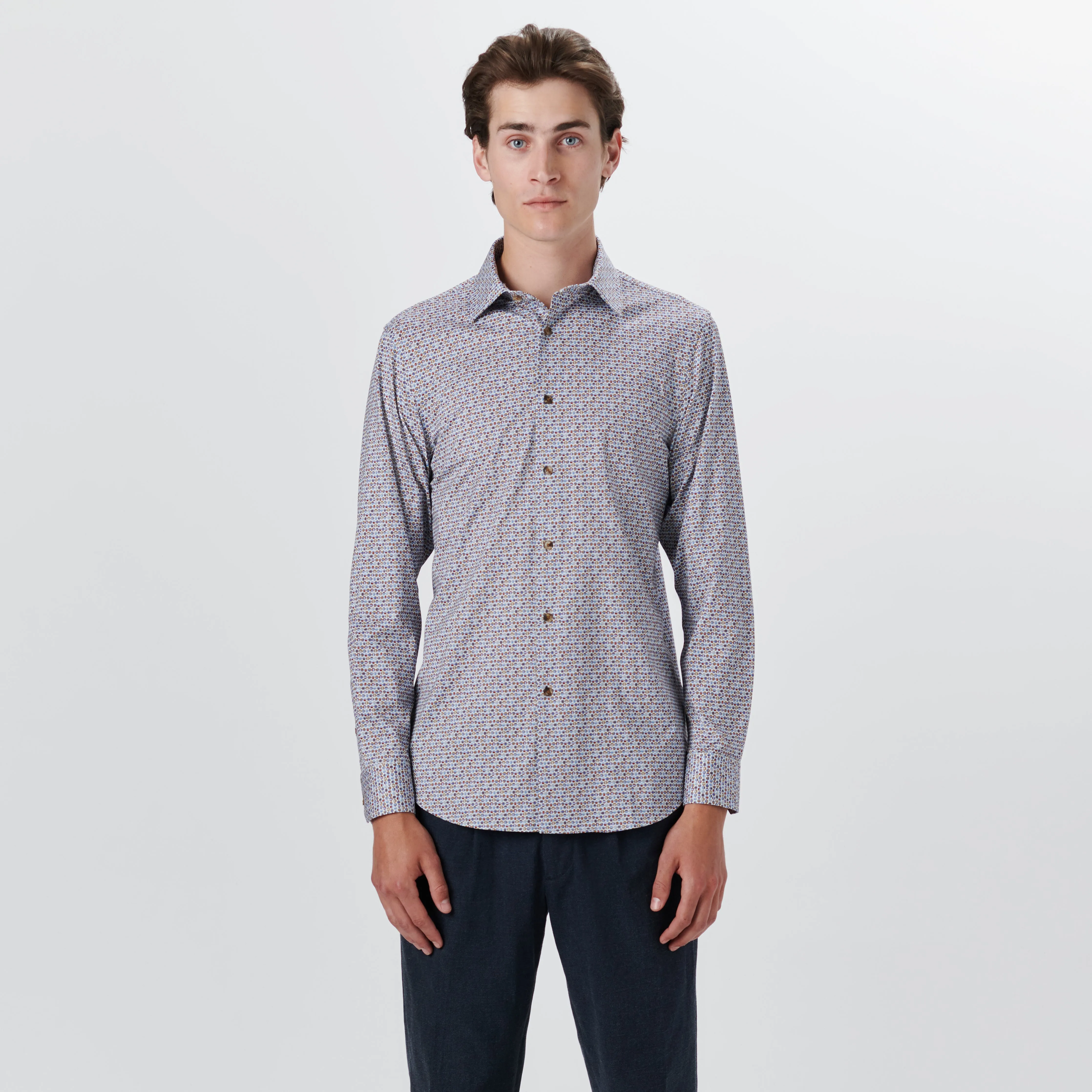 JAMES Geometric Print OoohCotton Shirt