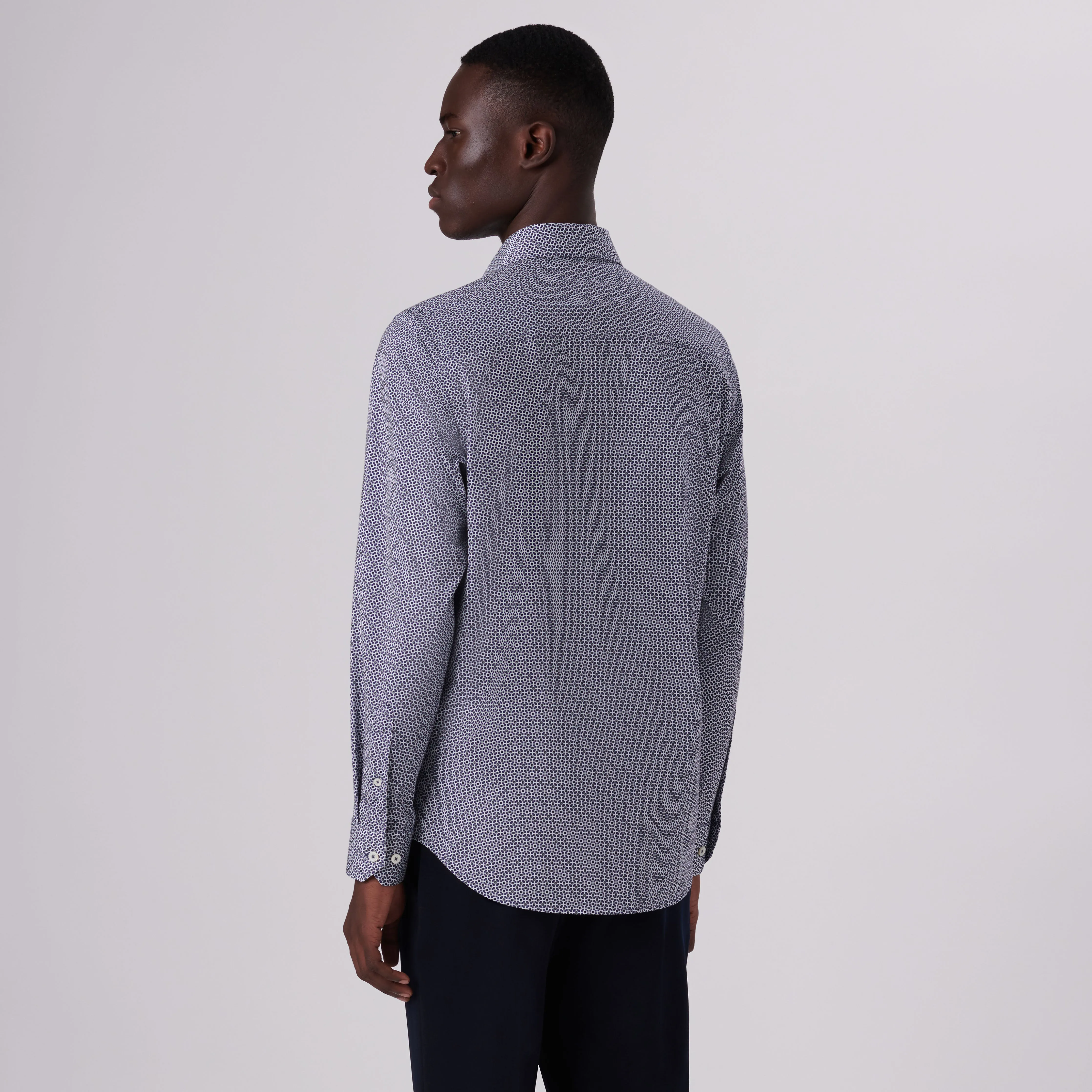 James Geometric Print OoohCotton Shirt