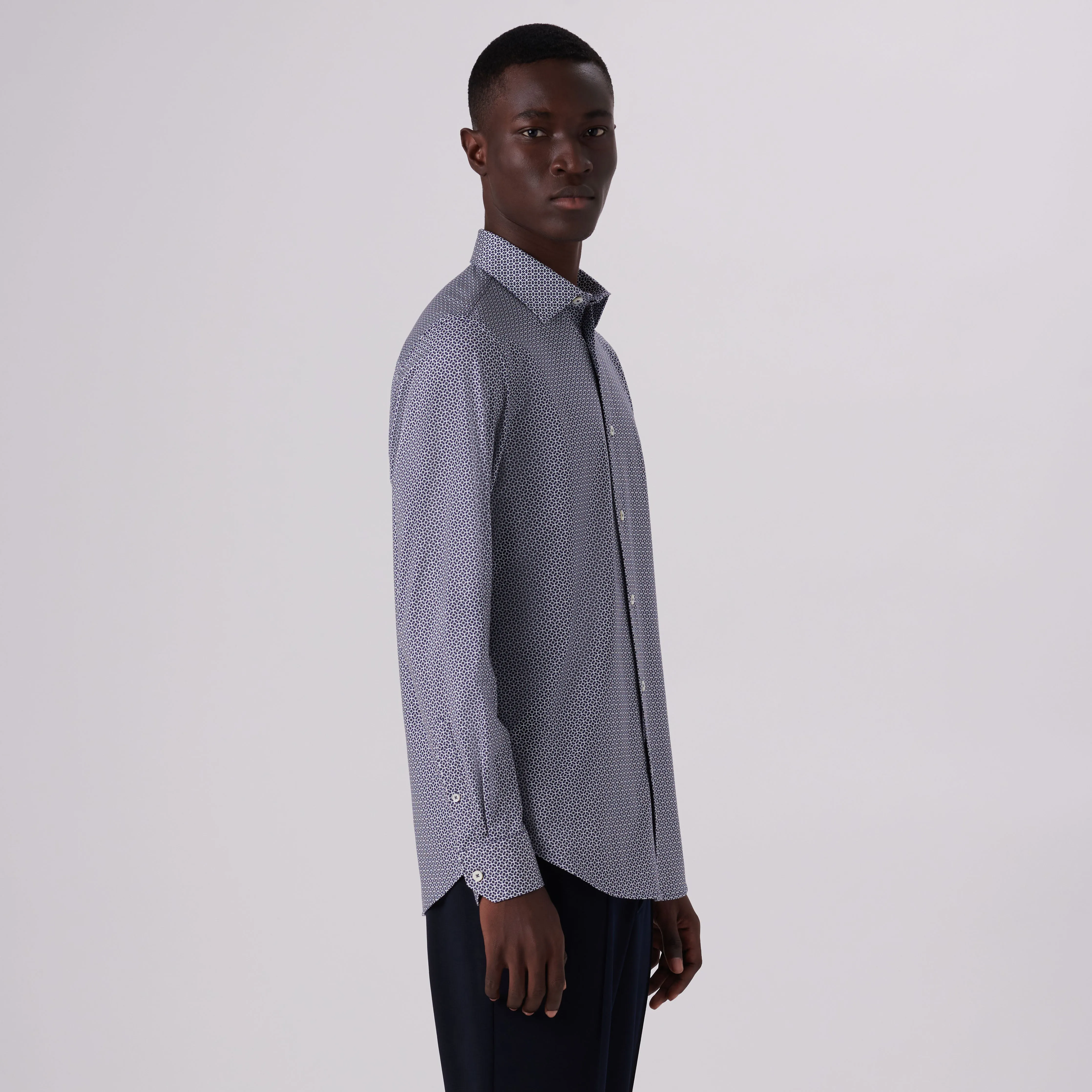 James Geometric Print OoohCotton Shirt
