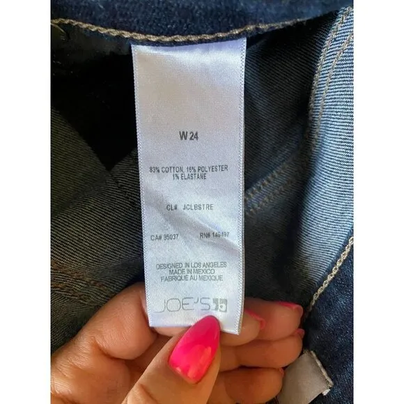 Joes Jeans &quot;Haxby&quot; hi rise BNWOT jeans sz 24 womens raw hem  NEW skinny ankle