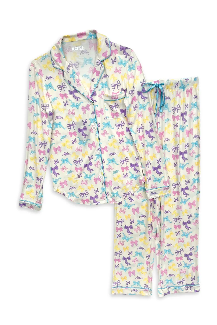 KatieJ NYC Maia Lounge Set - Pastel Bows: Juniors