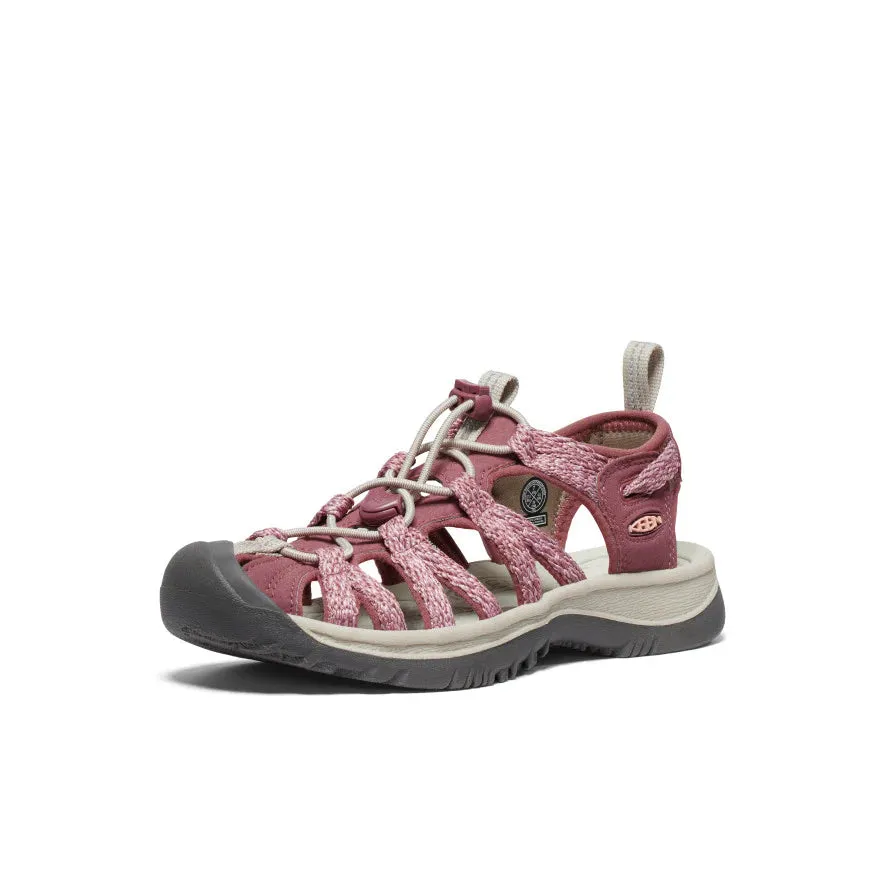 Keen Women's Whisper Sandal - Rose Brown/Peach Parfait