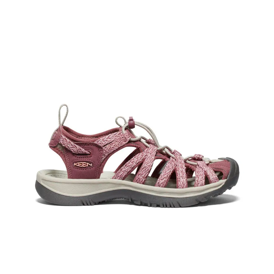Keen Women's Whisper Sandal - Rose Brown/Peach Parfait