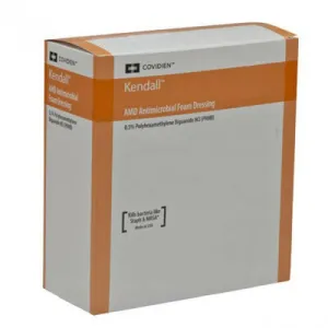 Kendall AMD Antimicrobial Foam Dressing 4.4cm x 8.3cm x 10