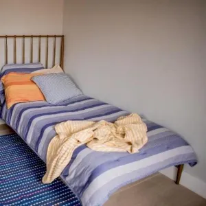 Kids Bunk Quilt & Sham - Navy Mixed Gingham
