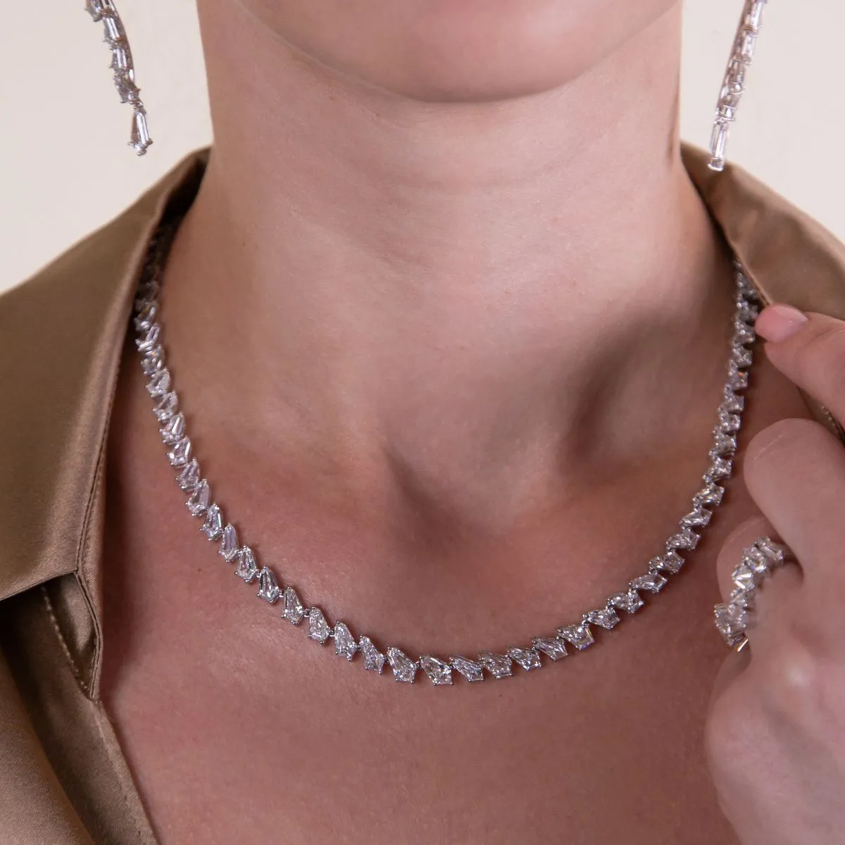 Kite Rishi Diamond Tennis Necklace