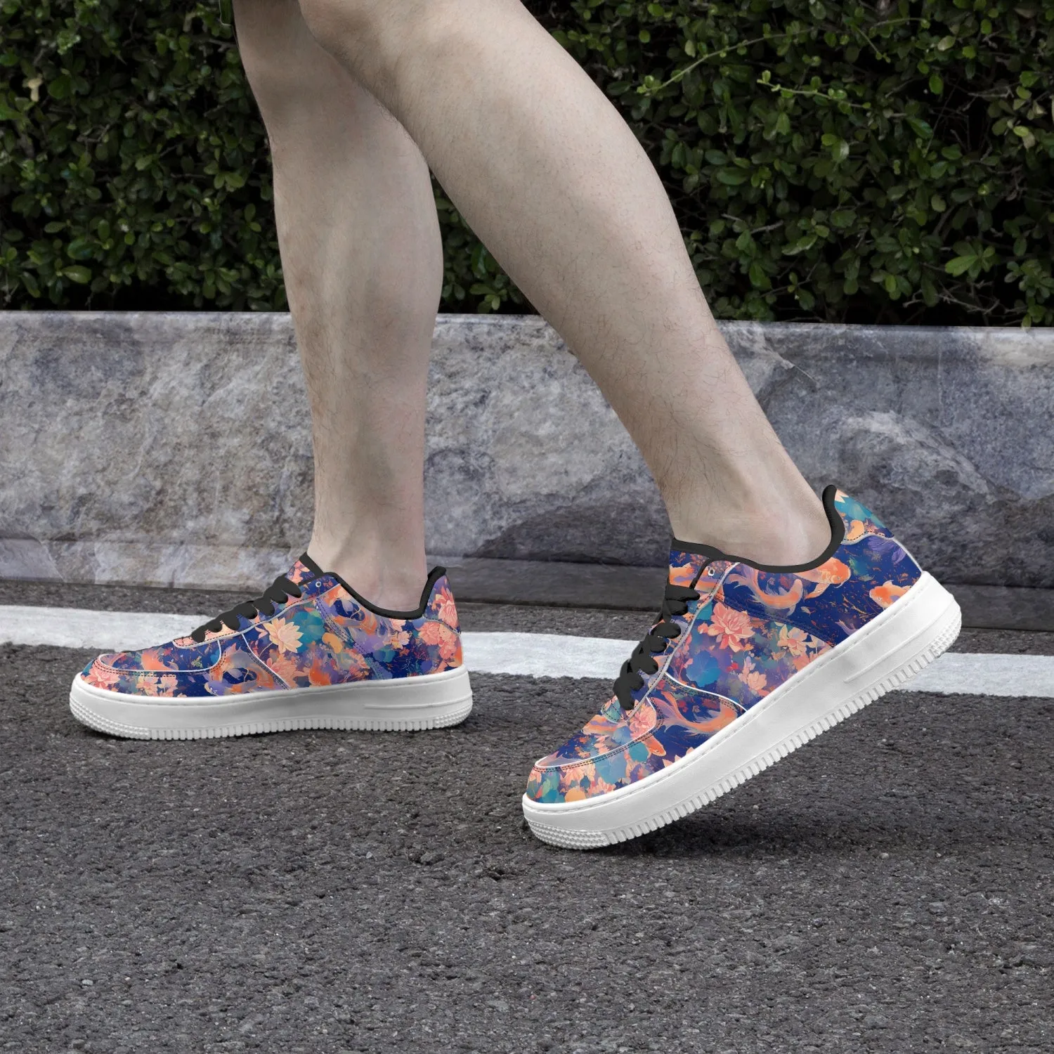 Koi Low-Top Leather Sports Sneakers