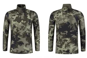 Korda Kool Quick Dry LS Zip Neck Kamo M