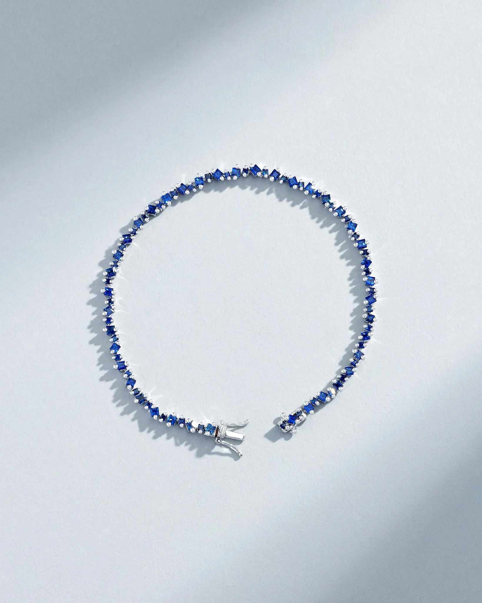 La Fantaisie Cosmic Dark Blue Sapphire Tennis Bracelet